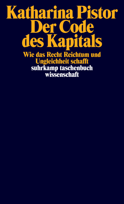 der code des kapitals 9783518299838 cover
